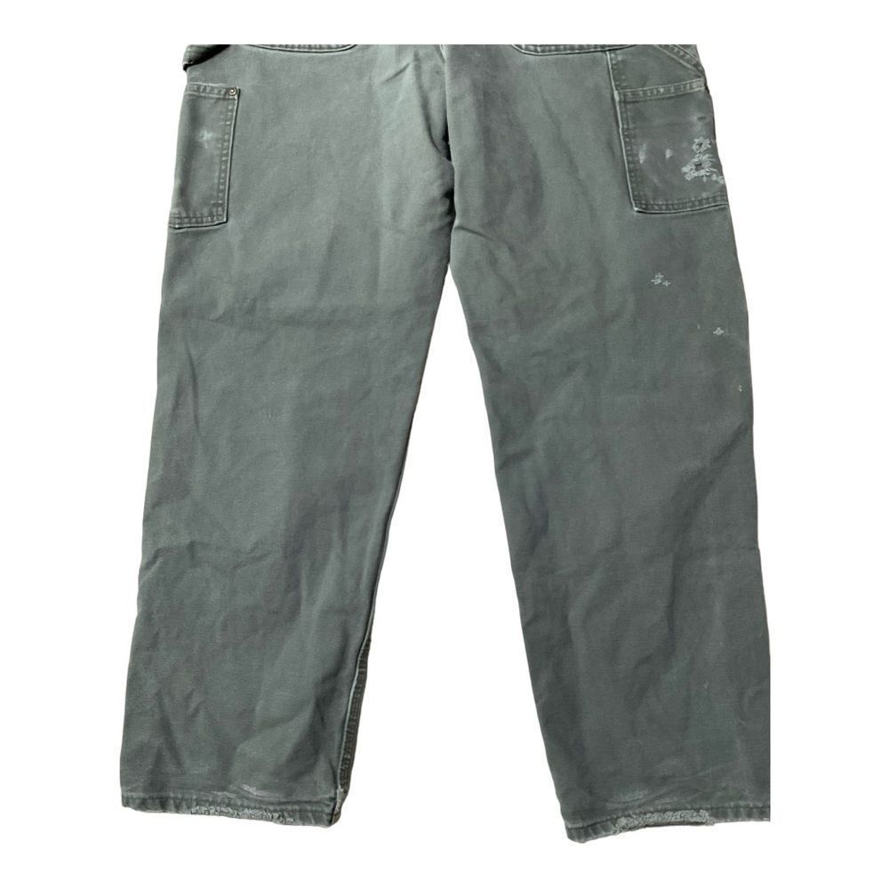 Carhartt Canvas Carpenter Distressed Cargo Pants Size W34/L32 - Picture 4 of 15